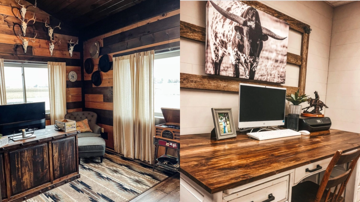 Rustic Home Office Wall Panel Ideas: Transform Your Workspace Today