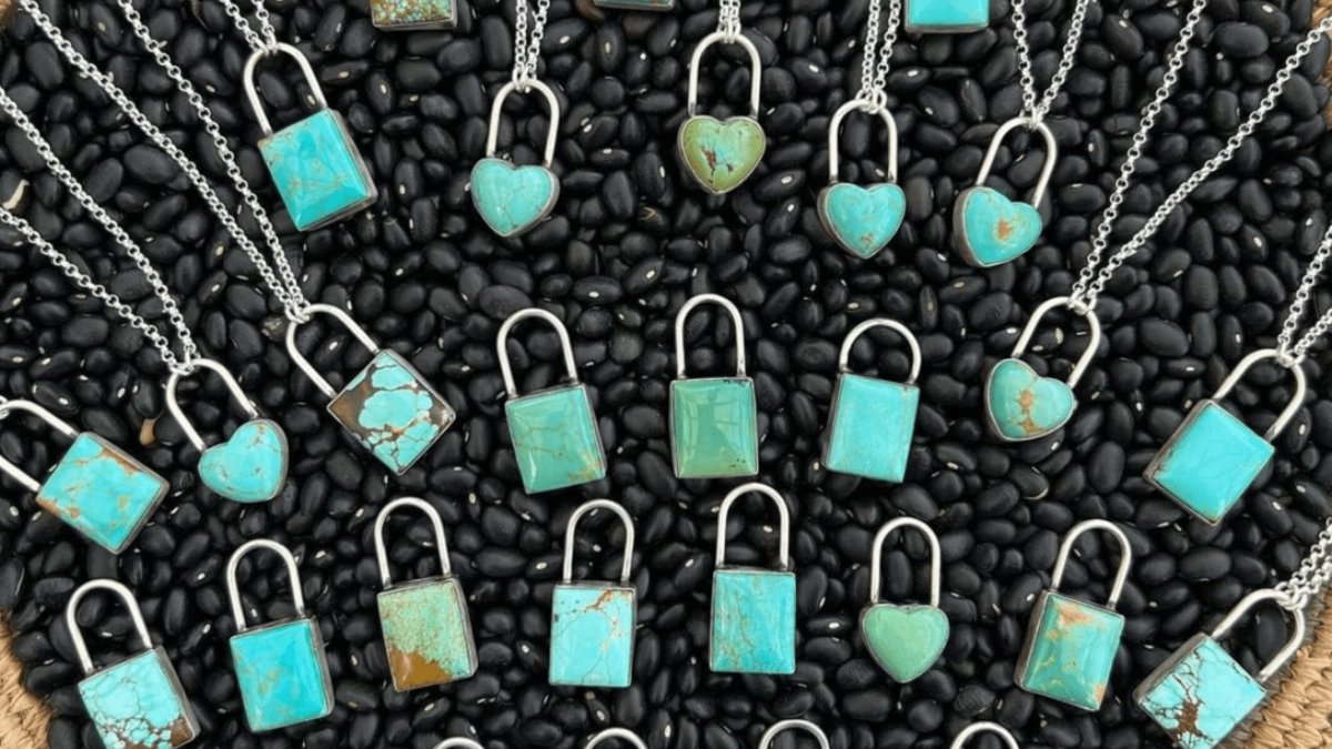 On Lock: Check Out These Turquoise Padlock Necklaces! - COWGIRL