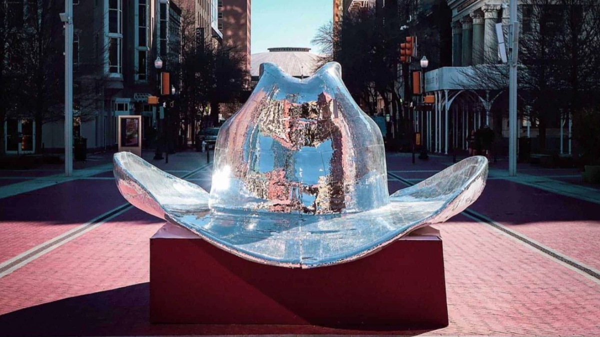 Fort Worth Has A Disco Cowboy Hat In Sundance Square