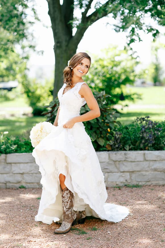 dress with brown cowboy boots Tobacco Western Dress
