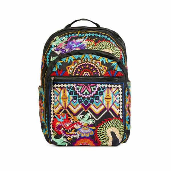 Johnny Was Black Embroidered Backpack Johnny Was Embroidered Backpacks For The Everyday Girl main image 4