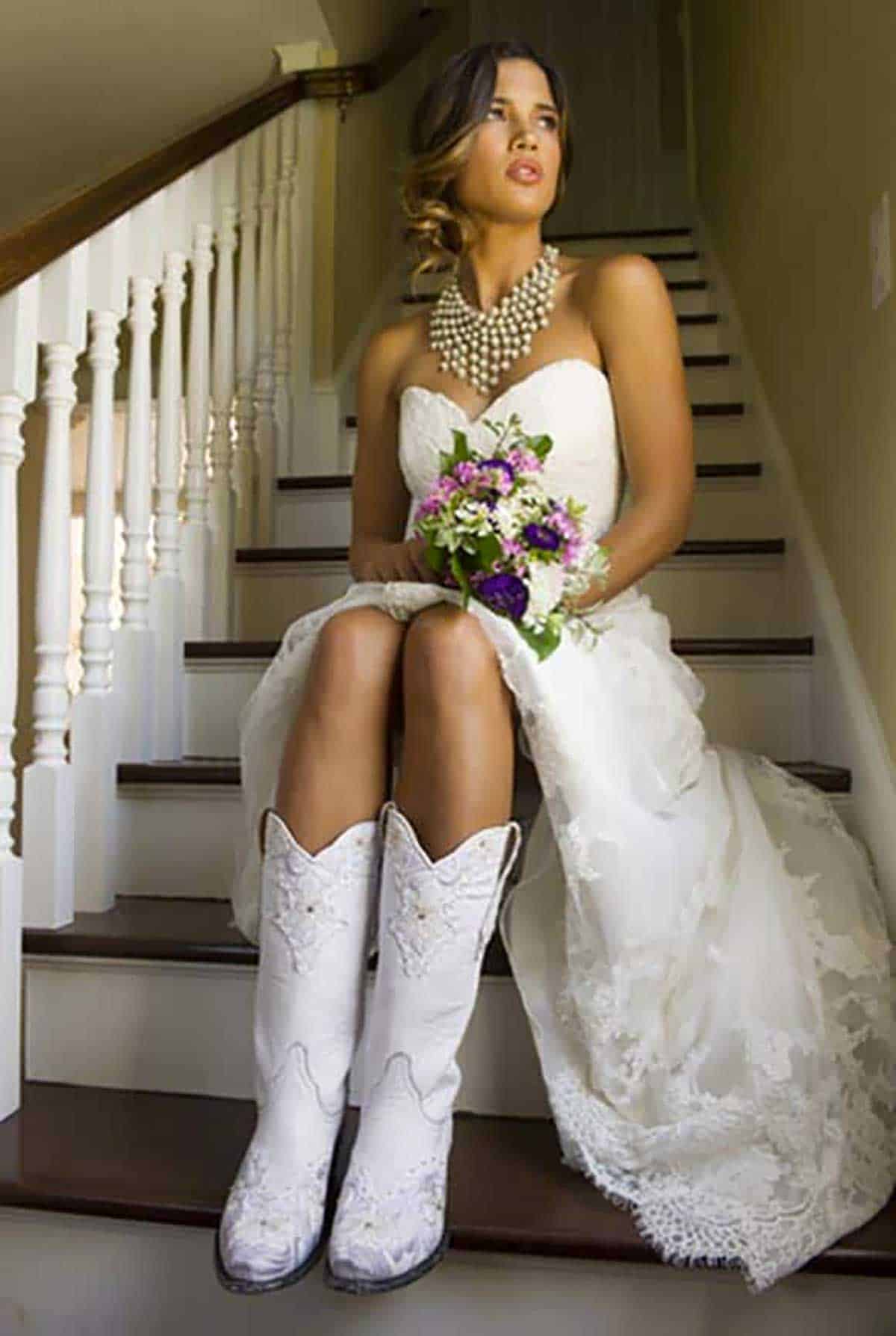 Wedding Dress And Boots Boots For The Bride! COWGIRL Magazine