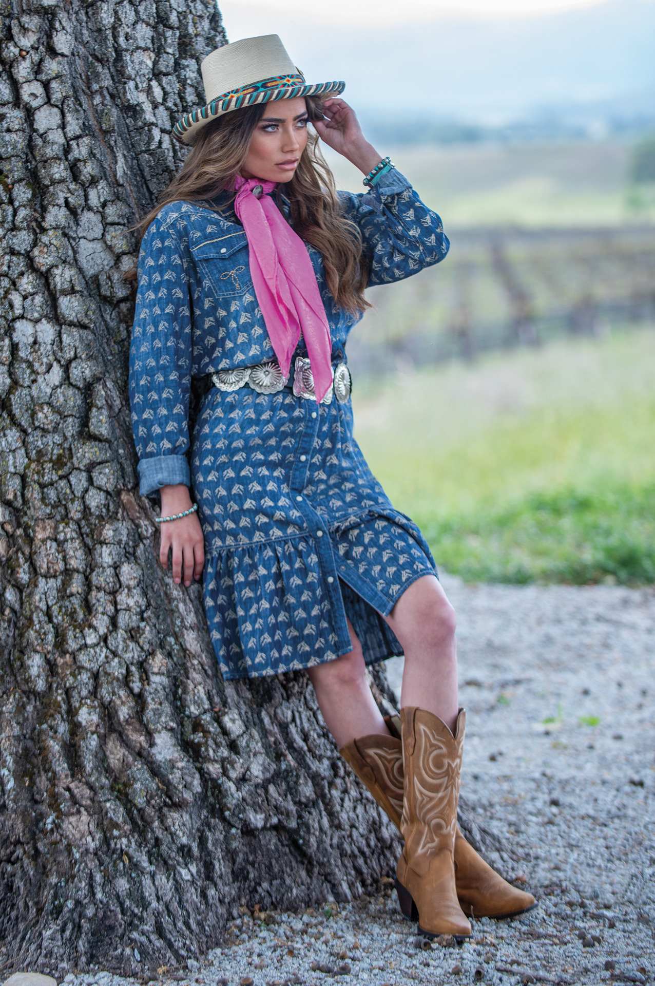 LYNN red Chemises country Stars and Stripes country western femme | la