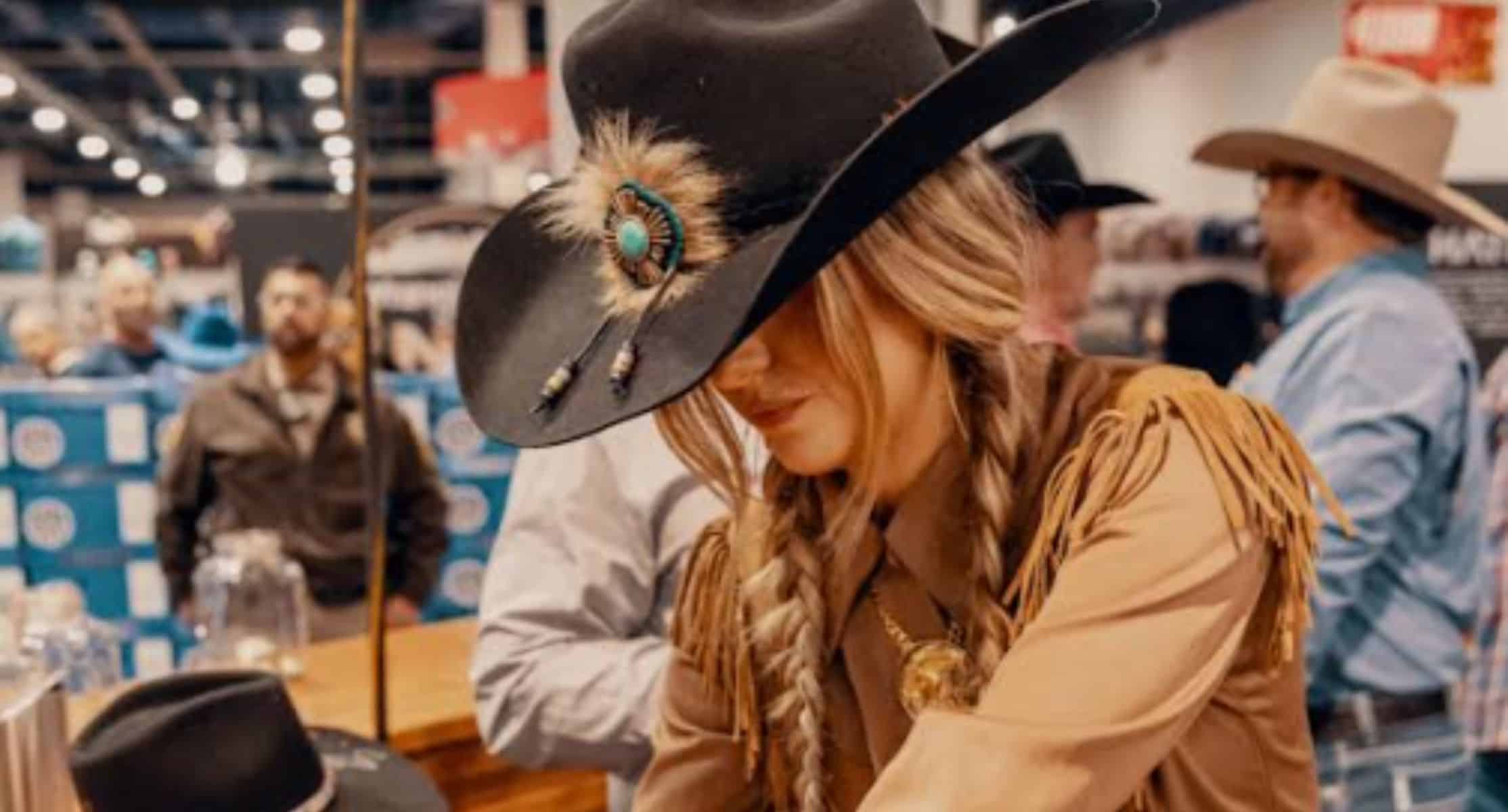 Western Cowgirl Wool Hat in Deep Red Charlie 1 Horse with Lainey Wilson Collab Lainey Wilson x Charlie1Horse Hats coming in 2024!!✨ We are  main image 4