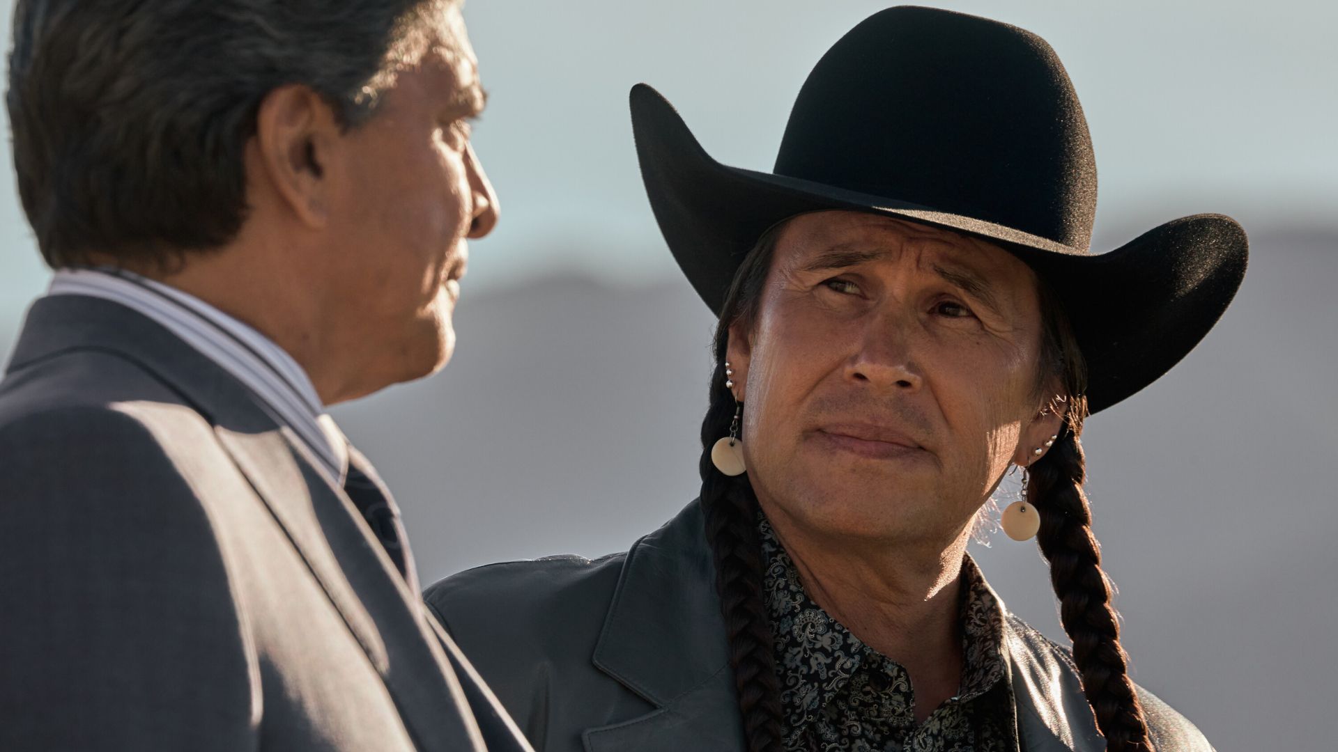 Mo Brings Plenty and Chief Rainwater in season 5 of Yellowstone.