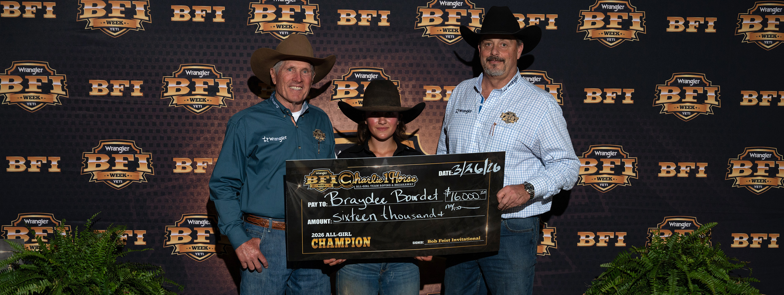 Charlie 1 Horse BFI All-Girl Team Roping & Breakaway Results: Women ...